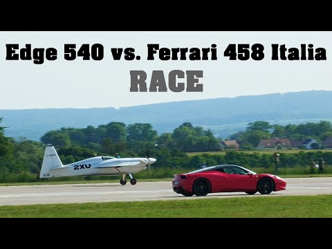 RACE Edge 540 vs Ferrari 458 Italia | Pardubice Airshow 2023 | 4K