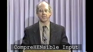 cc COMPREHENSIBLE INPUT - Stephen Krashen