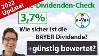 Bayer Aktienanalyse 2022: Wie sicher ist die Dividende (+günstig bewertet)