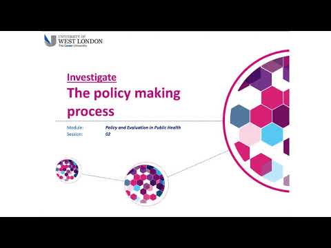 The policy making process