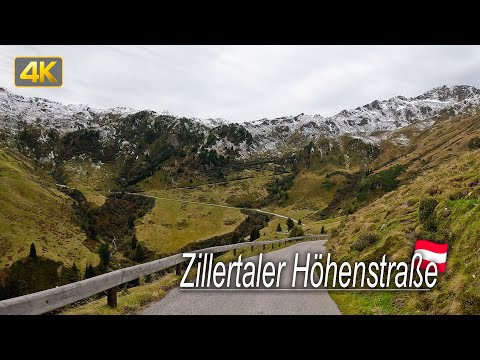Zillertaler Höhenstraße, Austria🇦🇹 Driving the Narrow Winding Alpine Road high above the Zillertal