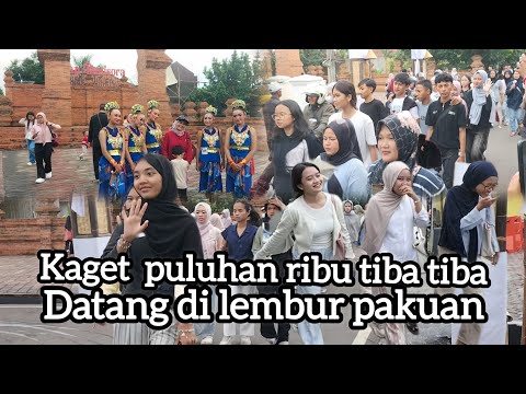 Bikin kdm bahagia !Tiba tiba seperti kereta api, pengunjung luar biasa ramai sekali di lembur pakuan