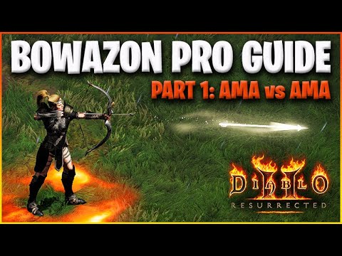 The Bowazon - PvP Bowie Pro Guide Part 1 AvA Build [D2R GM Duelling]