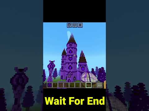 INSANE! Building Epic Castle in MCPE! #shorts #viral
