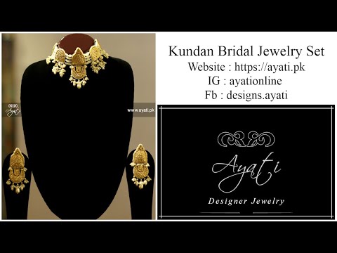 Stylish Kundan bridal jewellery set by Ayati #bridaljewelry #goldplated #style #shortvideo #shorts