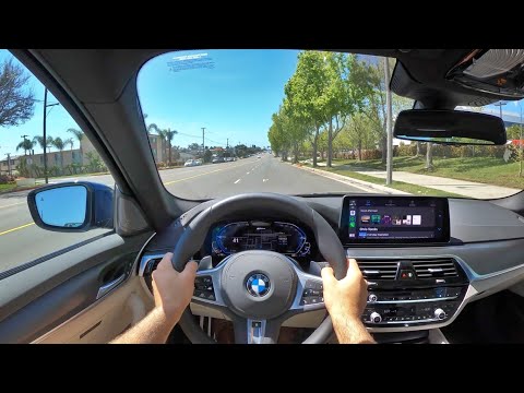2021 BMW 530e Hybrid POV Test Drive (3D Audio)(ASMR)