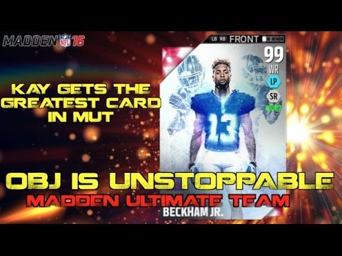 99 Odell Beckham Jr Is UNSTOPPABLE! Madden Ultimate Team 16!