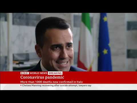 Italian Foreign Minister Luigi Di Maio - Interview (BBC)