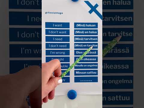 Basic Finnish phrases 💙 #finnishlanguage #finnishteacher