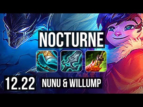 NOCTURNE vs NUNU (JNG) | 500+ games, Godlike | EUW Diamond | 12.22