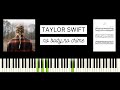 Taylor Swift - no body, no crime ft. HAIM (BEST PIANO TUTORIAL & COVER)