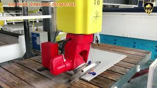 Máy Cnc trung tâm 5 trục gia công đá Marble làm mặt lavabo tủ Vanity