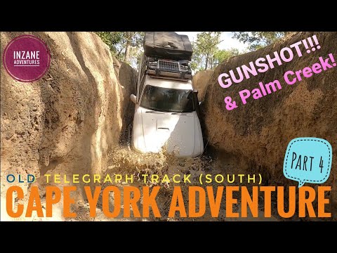 OLD TELEGRAPH TRACK (southern) CAPE YORK ADVENTURE pt.4. 4X4 GUNSHOT + Palm + Cockatoo creek chaos!