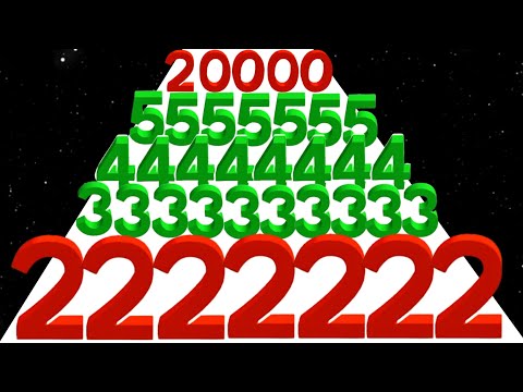 Number Stack (vs) Hole Number Run - Level Up Number (Freeplay Original) New Update