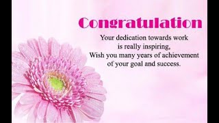 Congratulations on your Success Wishes Greetings WhatsApp status Messages FB Status #congratulations
