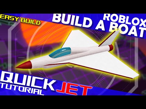 SUPER EASY and Fast to Build Realistic Micro Block Fighter Jet in Roblox Build a Boat!
