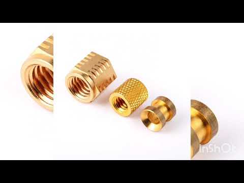 Brass moulding inserts, size: m2 to m30