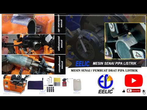 EELIC MPD-ZT100 Mesin Senai Listrik Pipa Ukuran 1/2 inch - 2 inch