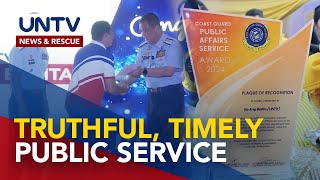 UNTV’s flagship program ‘Ito Ang Balita’ gets Public Affairs Service Award from PCG