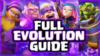 Full Guide On EVOLUTIONS In UNDER 3 MINUTES - Clash Royale Evolutions Explained