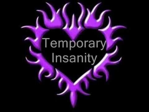 Temporary Insanity by Alexz Johnson lyrics on screen