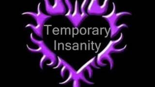 Temporary Insanity by Alexz Johnson lyrics on screen