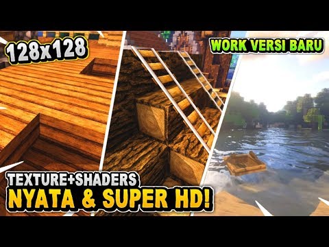Insane 128X128 HD Texture/Shaders in MCPE! Realistic AF! 🤯