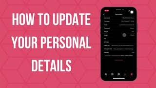 TRUCONNECT: HOW TO UPDATE YOUR DETAILS