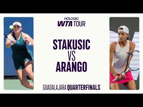 Marina Stakusic vs. Emiliana Arango | 2025 Guadalajara Quarterfinals | WTA Match Highlights