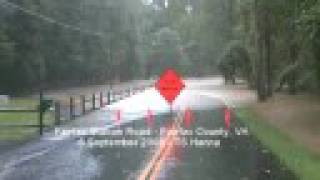 preview picture of video 'Tropical Storm Hanna Floods Clifton in Fairfax County, VA'