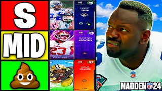 Ranking THE BEST RUNNING BACKS in Madden 24