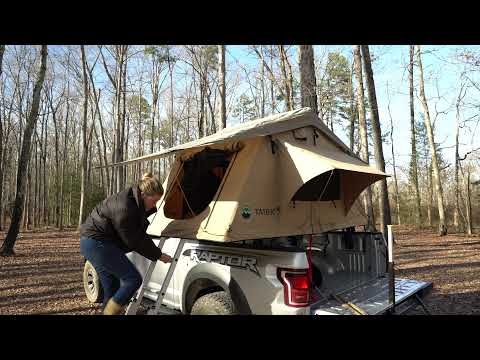 Overland Vehicle Systems TMBK 3 Person Roof Top Tent Installation