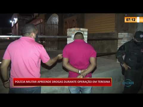 PoliÌcia Militar apreende drogas durante operacão em Teresina 16 09 2020