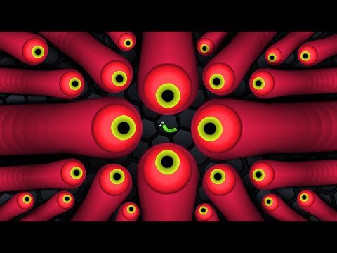 Slither.io Monster Eye Evil Shortest Snake vs. Longest Snakes Trolling Epic Slitherio Gameplay!