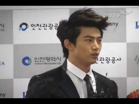 [SSTV] 110813 Incheon Korean Music Wave Red Carpet Interview - Super Junior & 2PM