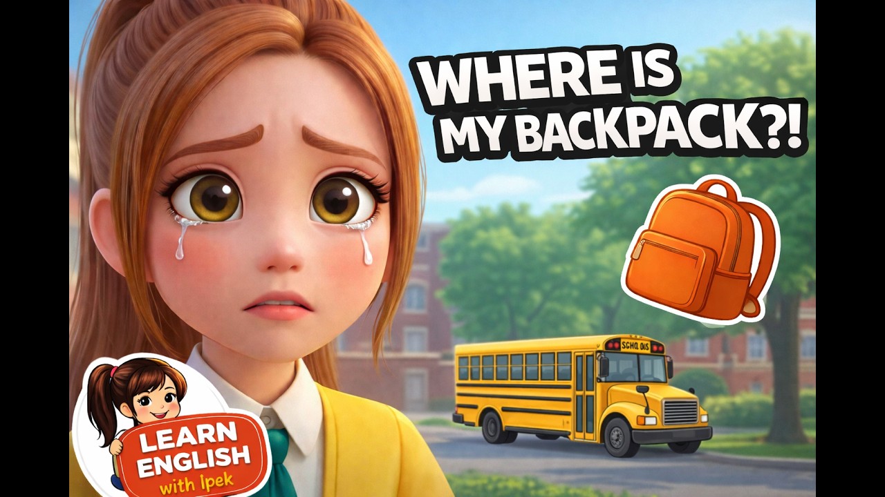 Learn English with Story - Where is my backpack (Easy English for Beginners)