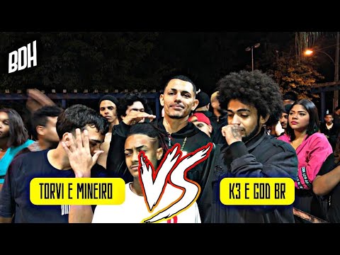 ( CHUVA DE RIMAS CANCELADAS 😂🤣) TORVI E MINEIRO X K3 E GOD BR - 1° FASE - BDH158