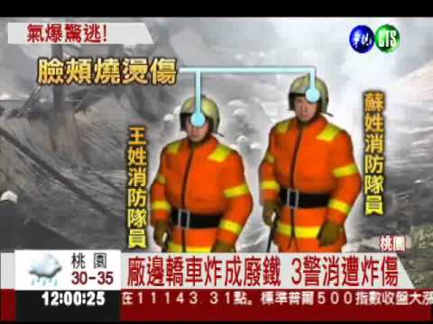 五金工廠大火 三警消遭炸傷