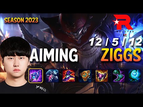 KT Aiming ZIGGS vs JINX ADC - Patch 13.20 KR Ranked