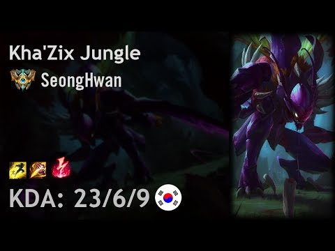Kha'Zix Jungle vs Lee Sin - SeongHwan - KR Challenger Patch 7.24