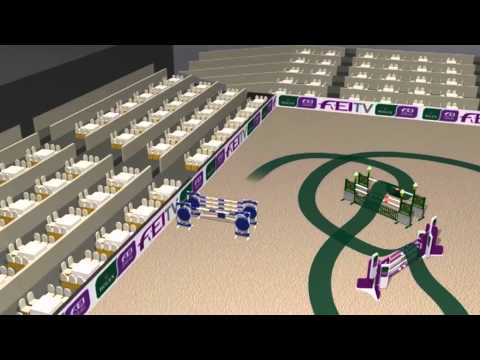 Rolex FEI World Cup 2012/13 Mechelen - Jump - Off Course Animation