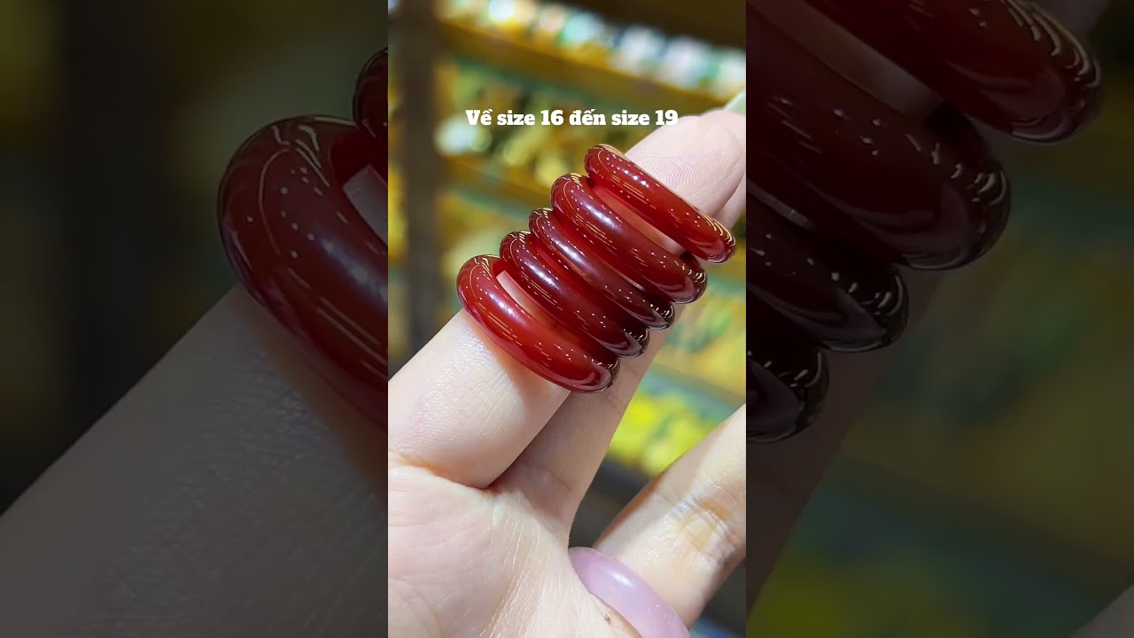 Nhẫn mã não đỏ về hàng