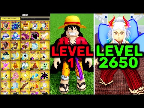 Level 1 - 2650 With ALL 41 PERMANENT Fruits in Blox Fruits