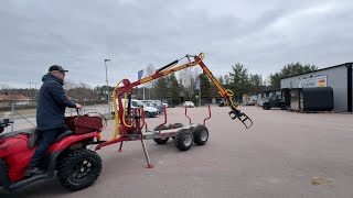 العربات المقطورة شاحنة نقل الأخشاب Kranman T1900 4 WD | صورة 4 - Autoline