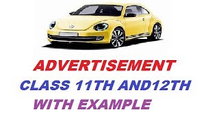 advertisement writing class 12th and 11th !! classified and display advertisement