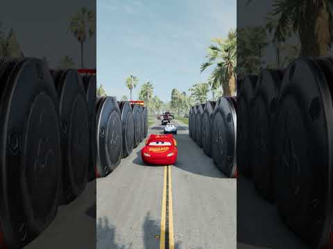 Pixar Cars 10 Huge Bollard Crush – BeamNG.drive