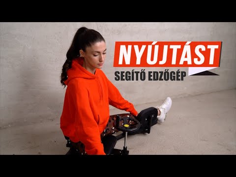 Nyújtást segítő edzőgép, lábnyújtó pad fekete (PX-YZM15) - Videó