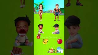 We Hape To Eat Healthy Food 😫#shortsfeed #cartoons #animation #english #shorts