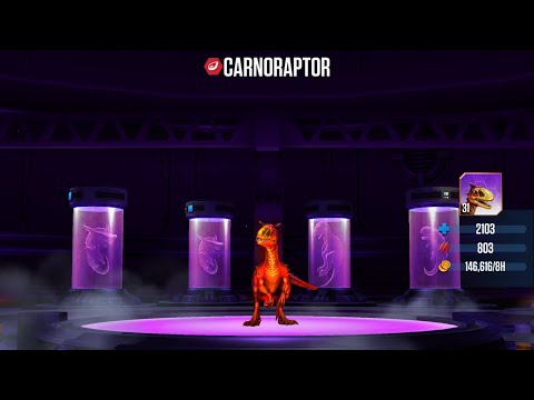 Carnoraptor Lev 31 unlocked | Jurassic World the game