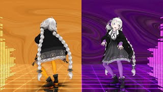 【MMD】ボッカデラベリタ [Bocca della Verità] [back side ＆ mirror][60fps]【あかりミクナナVY1カバーMIX】